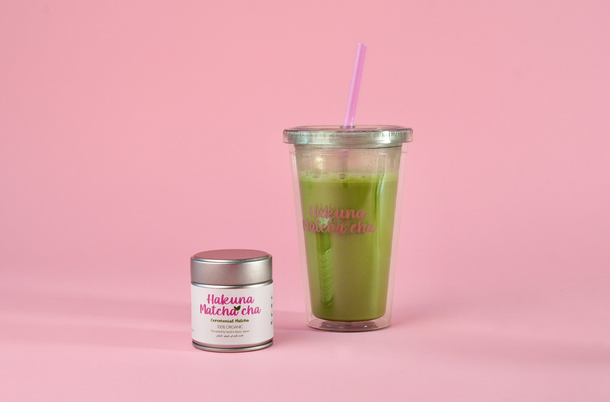 Matcha On-the-Go Combo: Matcha Powder Can 30gr & Takeaway Tumbler